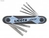 Набор складных ключей Torx, 7 пр.,  T10-T40 FX1S071D2CV. Большой выбор на сайте Трейдимпорт