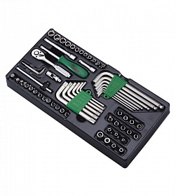 На сайте Трейдимпорт можно недорого купить Ложемент насадки,головки,шестигранники,62шт Hans TT-22. 